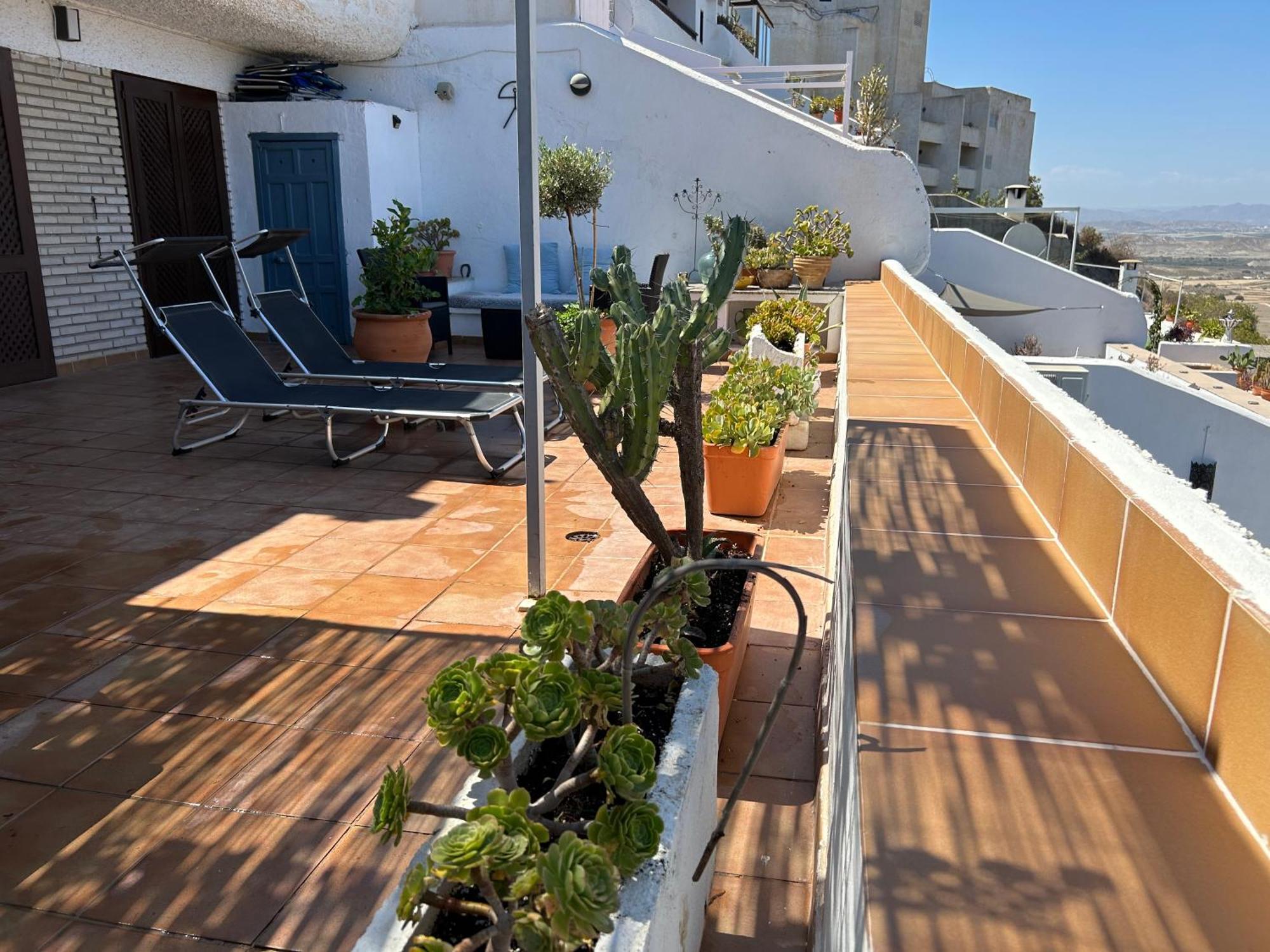 Apartment With A Great Terrace, Sea And Land Views Mojácar Exterior foto